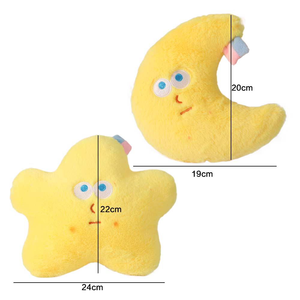Soft Star Moon Plush Toy PP Cotton Plush Star Moon Stuffed Toy Children Girl