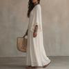 Bohemian Lace Patchwork Chiffon Dress - Western Style Hot Item