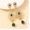 Drop Earrings for Women Classic Multi-Color Rhinestones Fadeproof for Formal Dinner Anniversary Gift for Wife