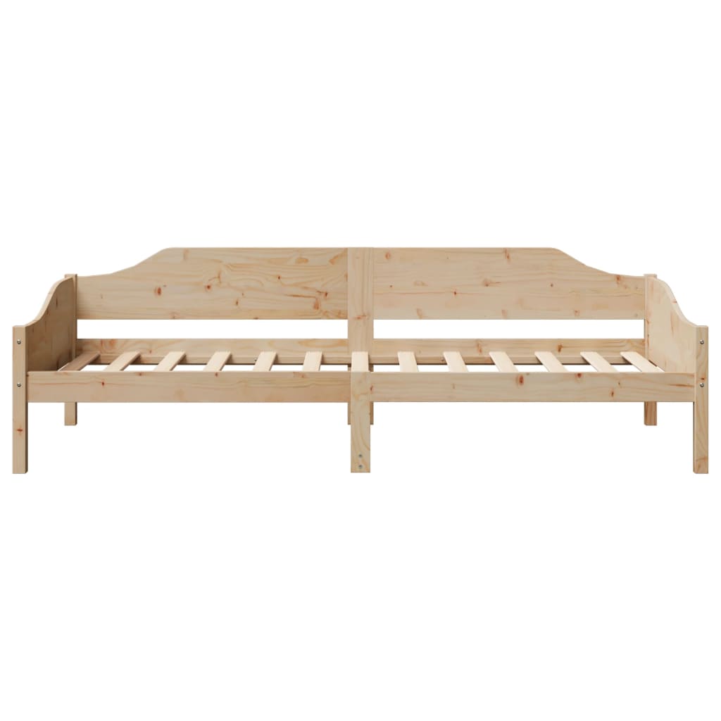 Solid Wood Bed Frame Without Mattress 90x190 Cm Pine Wood