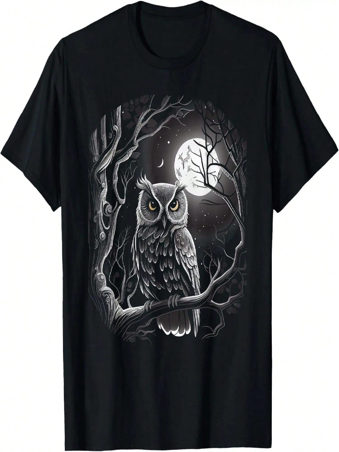 Wise Owl Birds Graphic For Men Women Boys Girls T-Shirt S