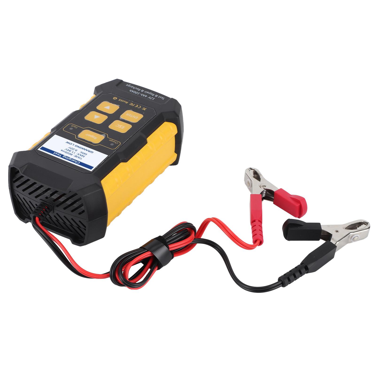 

Тестер автомобильного аккумулятора Зарядное устройство Поддерживающее устройство Автомобильный анализатор нагрузки Тестер системы запуска и зарядки Вилка США 110‑250 В