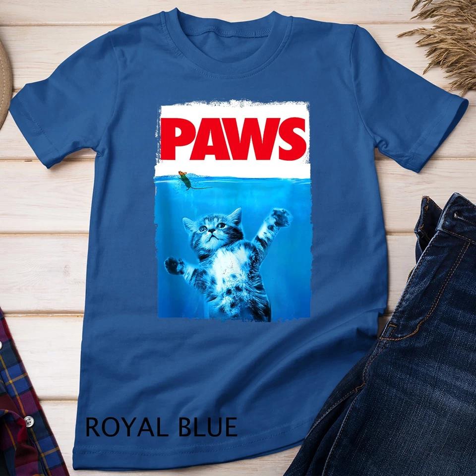 Paws Cat and Mouse Top, Cute Funny Cat Lover Parody Unisex T-shirt 9 M
