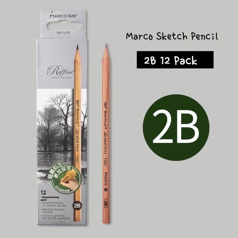 12Pcs Professional Drawing Sketch Pencil Set HB 2H 2B 3B 4B 5B 6B 7B 8B 10B 12B 14B Graphite Hand-Painted Pen School Stationery
