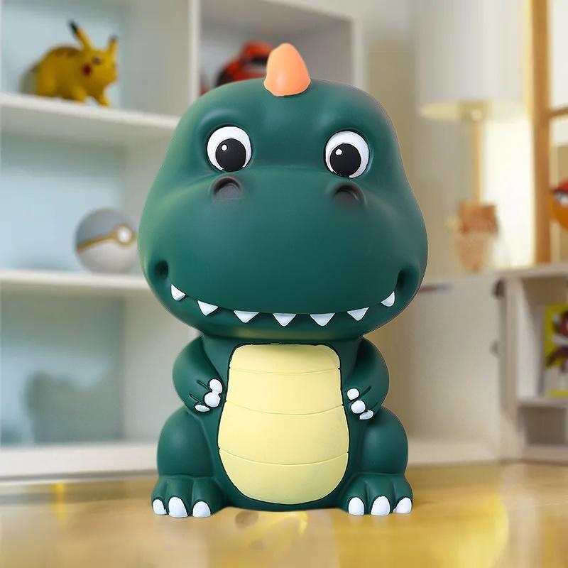 Attractive Dinosaur-shaped Money Safe; Vinyl Piggy Bank; Ideal Birthday Present for Girls