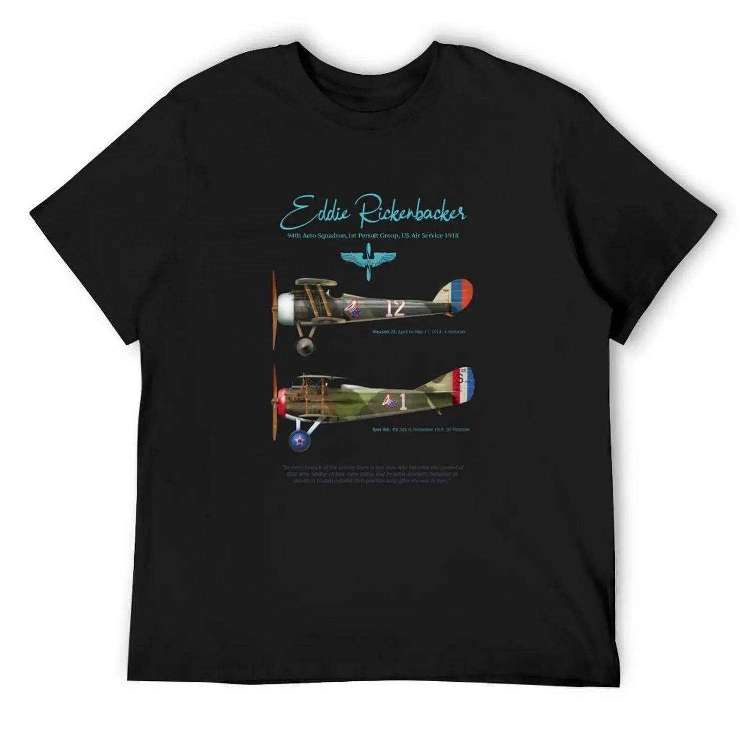 

Eddie Rickenbacker US WW1 Ace T-Shirt T-shirts oversize clothes tees mens t shirt XXXXXL