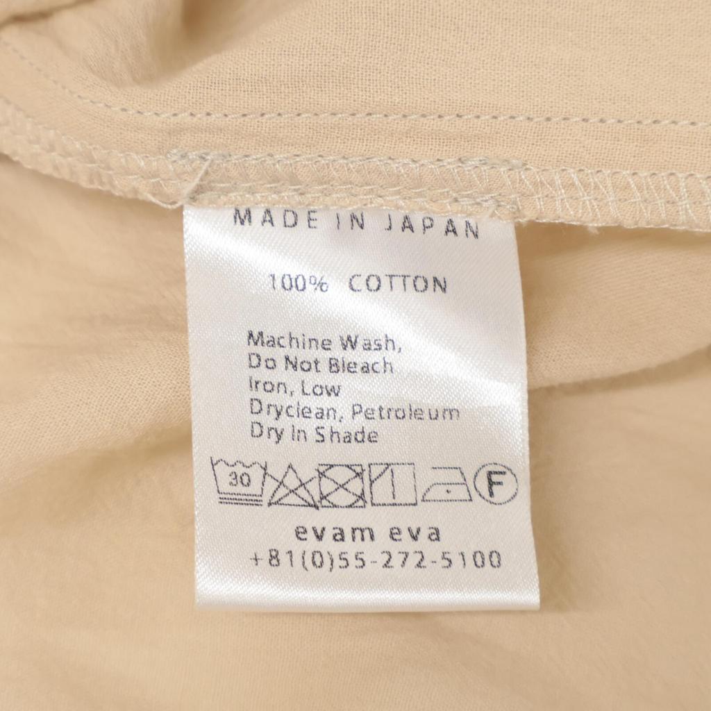 Evam Eva [22Stainless Steel] E221T077 Cotton One Piece Dress * There Is No Size Description. beigeUsed