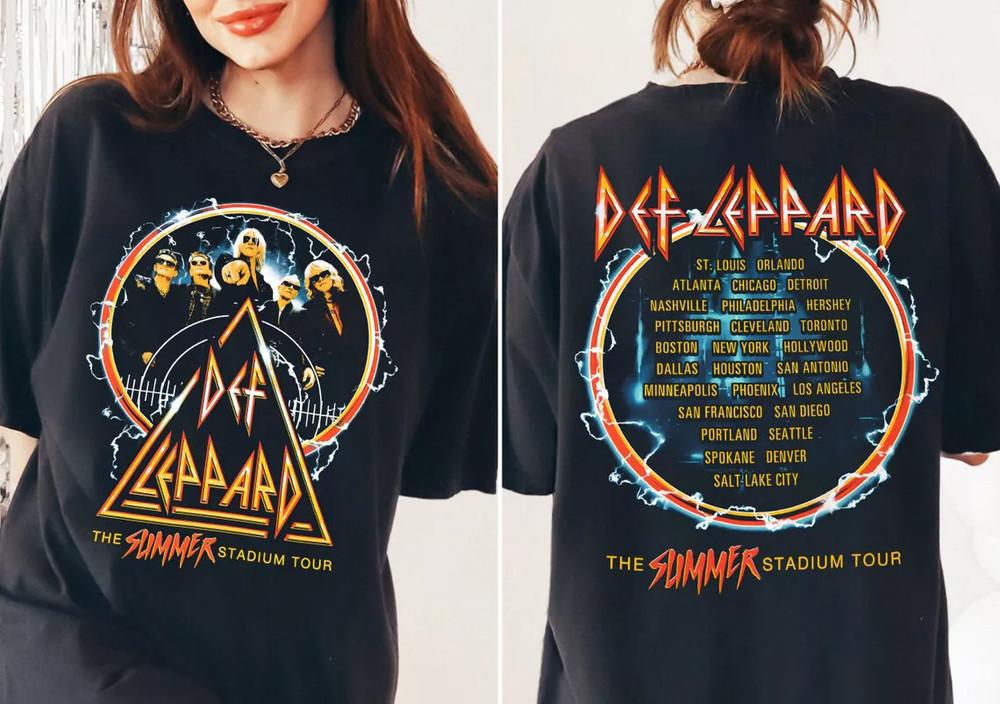 DefLeppard And Journey Summer Stadium Tour 2024 TShirt Unisex T-Shirt XL