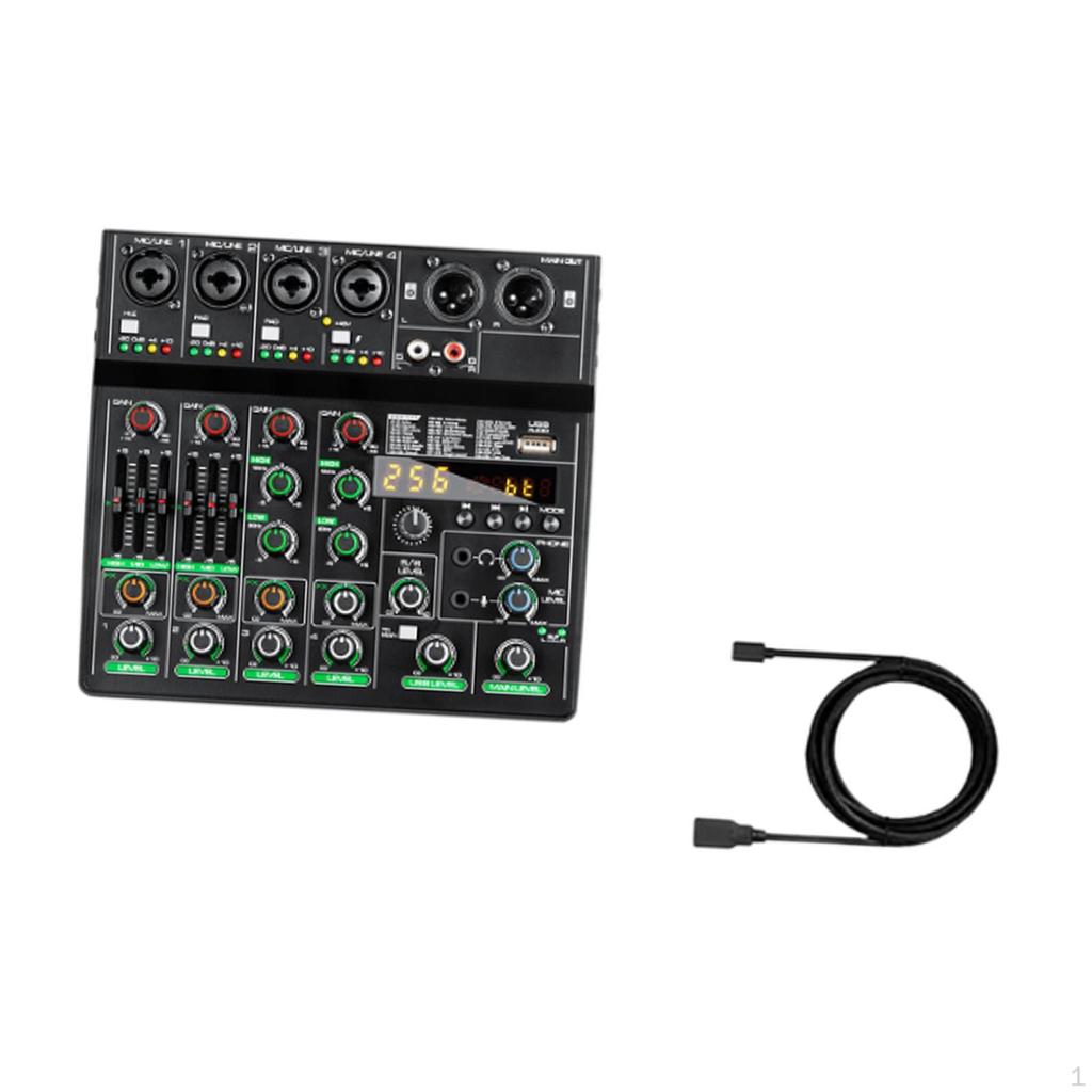 Audio Mixer Source Adjustment 6 Channel for Computer Home Party