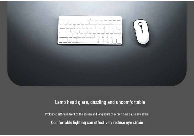 Curved Monitor Hanging Light - Eye Protection Gaming Desk Lamp