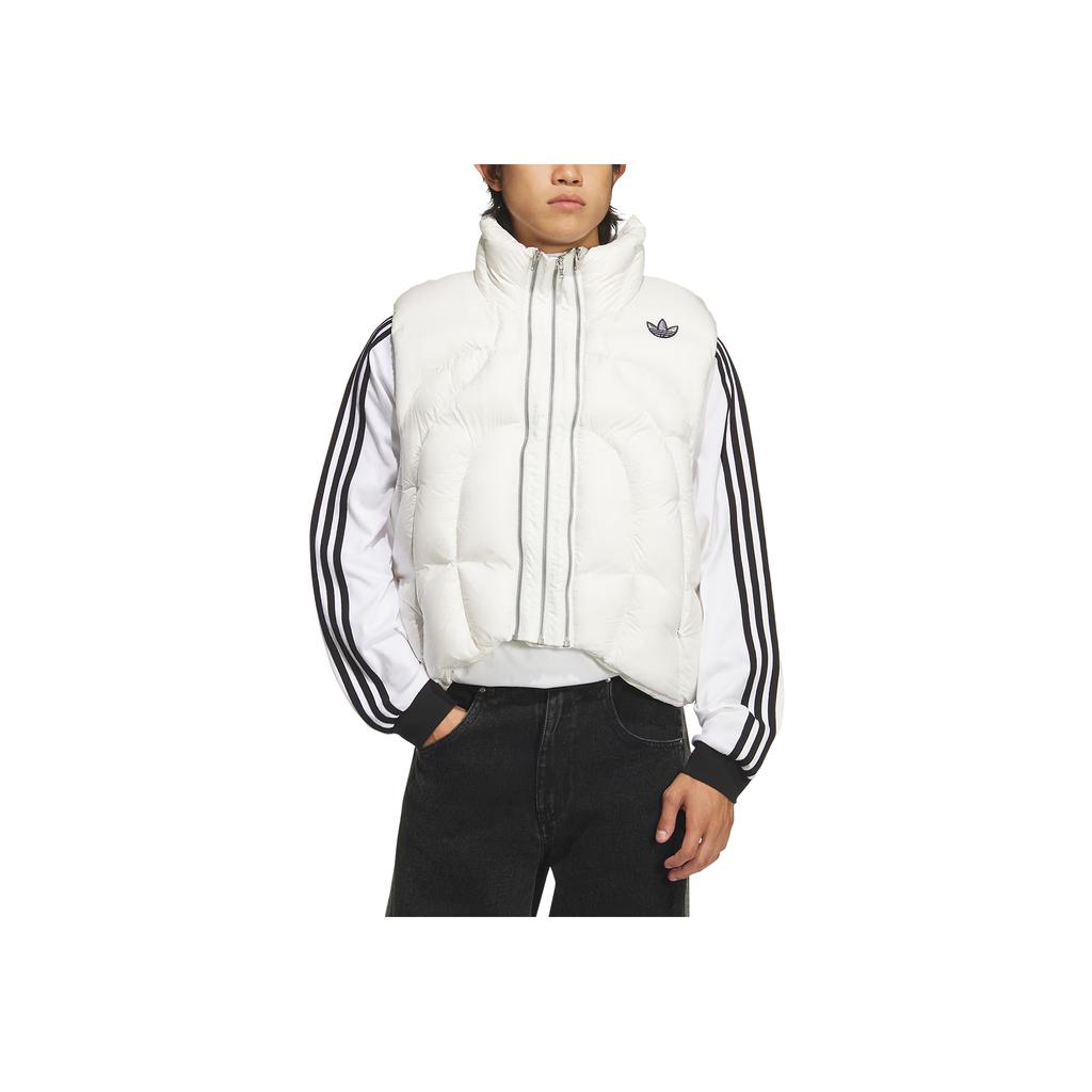 Adidas Originals X Gali Collaboration Stand Collar Loose Fit Zipper Warm Duck Down Sleeveless Down Vest Unisex Vests KS8233