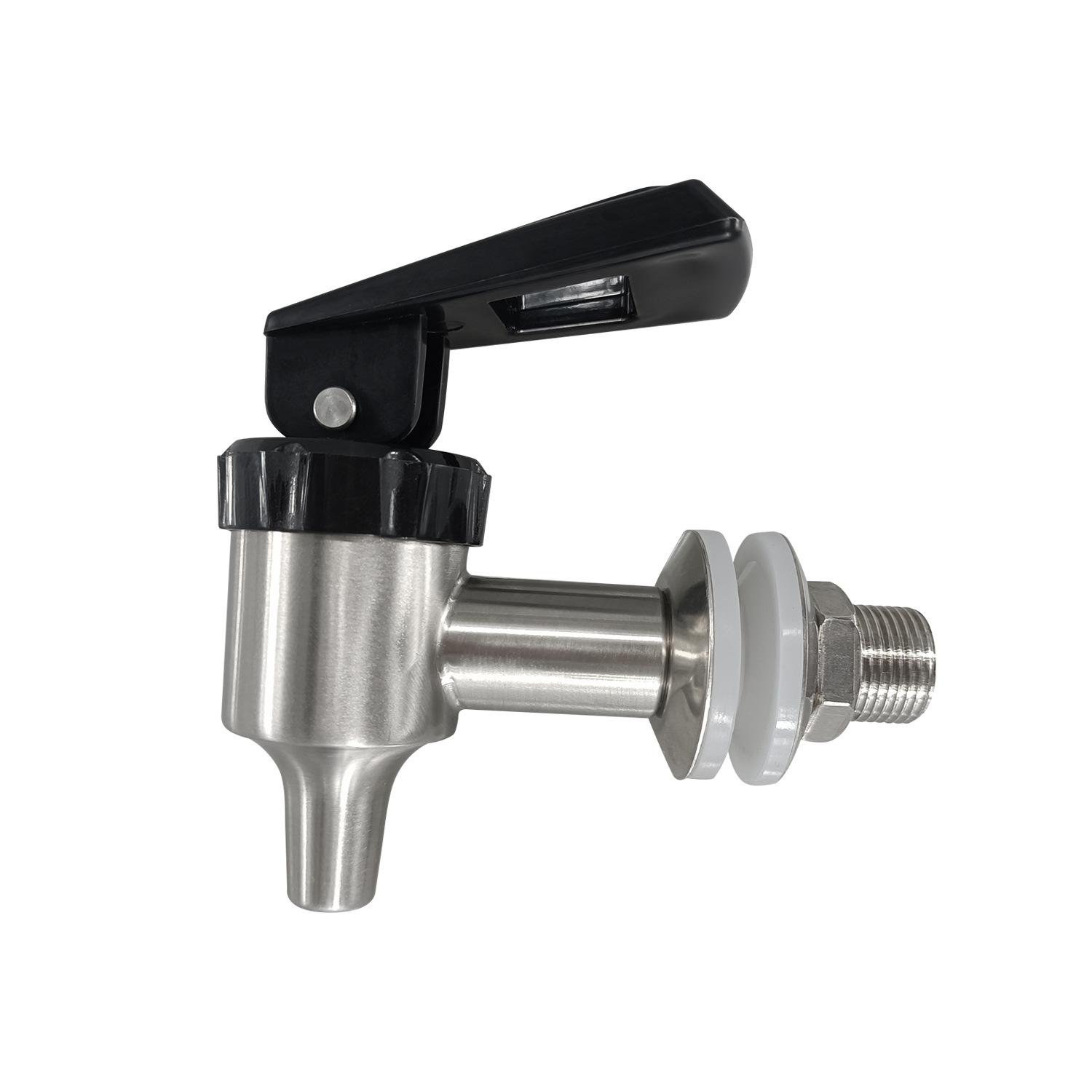 

1 шт. 304 Нержавеющая сталь Винная бочка Кран-кран Стеклянная банка Керамическая винная банка Фиксированное сопло для воды Одноручный с фильтром Клапан-переключатель