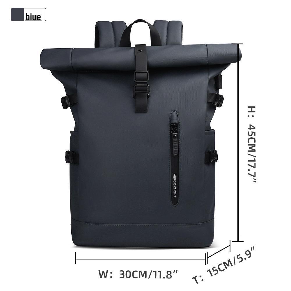 

Трансграничный мужской модный рюкзак для ноутбука для путешествий и активного отдыха темно-синий