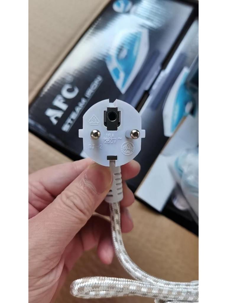 AFC Steam Iron with VDE Plug - Handheld, US & EU Standard Mini Electric Iron.