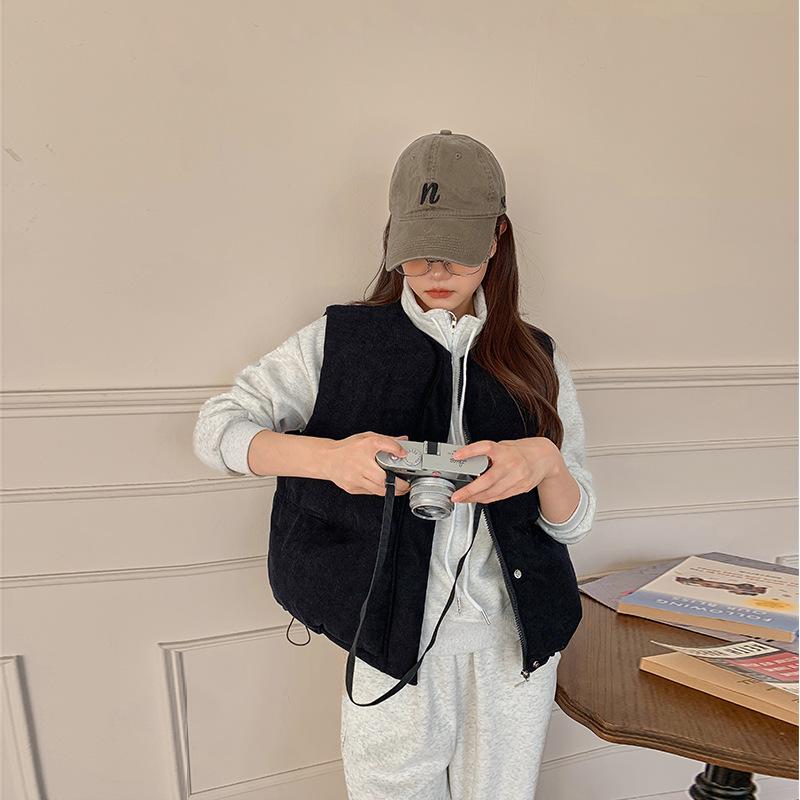 New Thickened Cotton Vest 2025 Winter Clothing Foreign Style Warm Jacket Women's Winter Down Cotton Vest Vest Vest