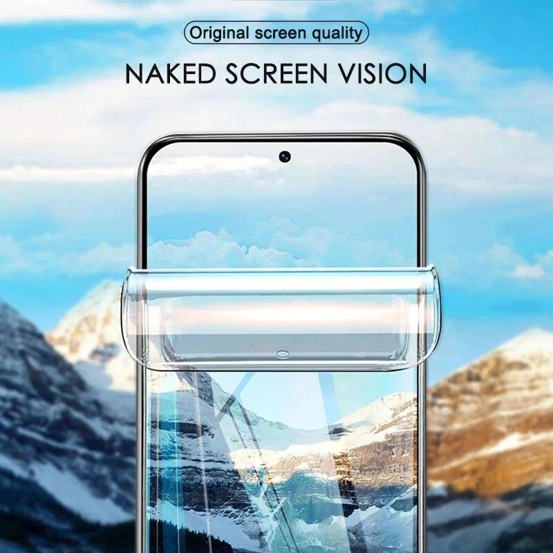 4 stk Hydrogel-film for Samsung Galaxy S24 S23 S22 S21 S20 Ultra S10 S9 Plus A12 A34 A54 A53 A52 A33 A32 A71 Skjermbeskytter
