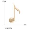Glossy Retro Musical Note Brooch - Women's Fashion Accessory Pin