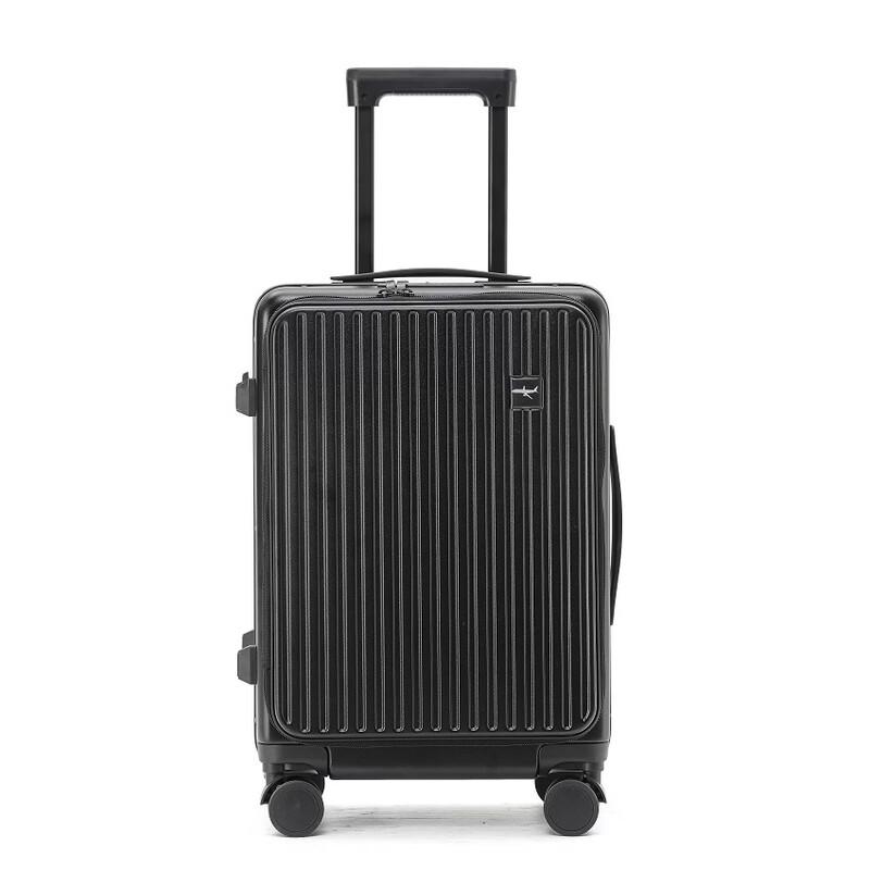 Unisex Front-Opening Carry-On Spinner Luggage