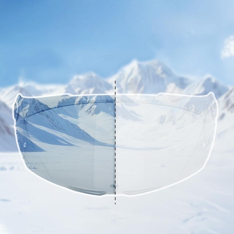 PC Motorbike Helmet Visors Lens UV Protection Wind Noise Reduction Shield for All Weather Conditions Reduces Wind Noise