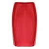 Womens Glossy High Waist Pencil Skirt Stretchy Casual Solid Color Bodycon Skirts