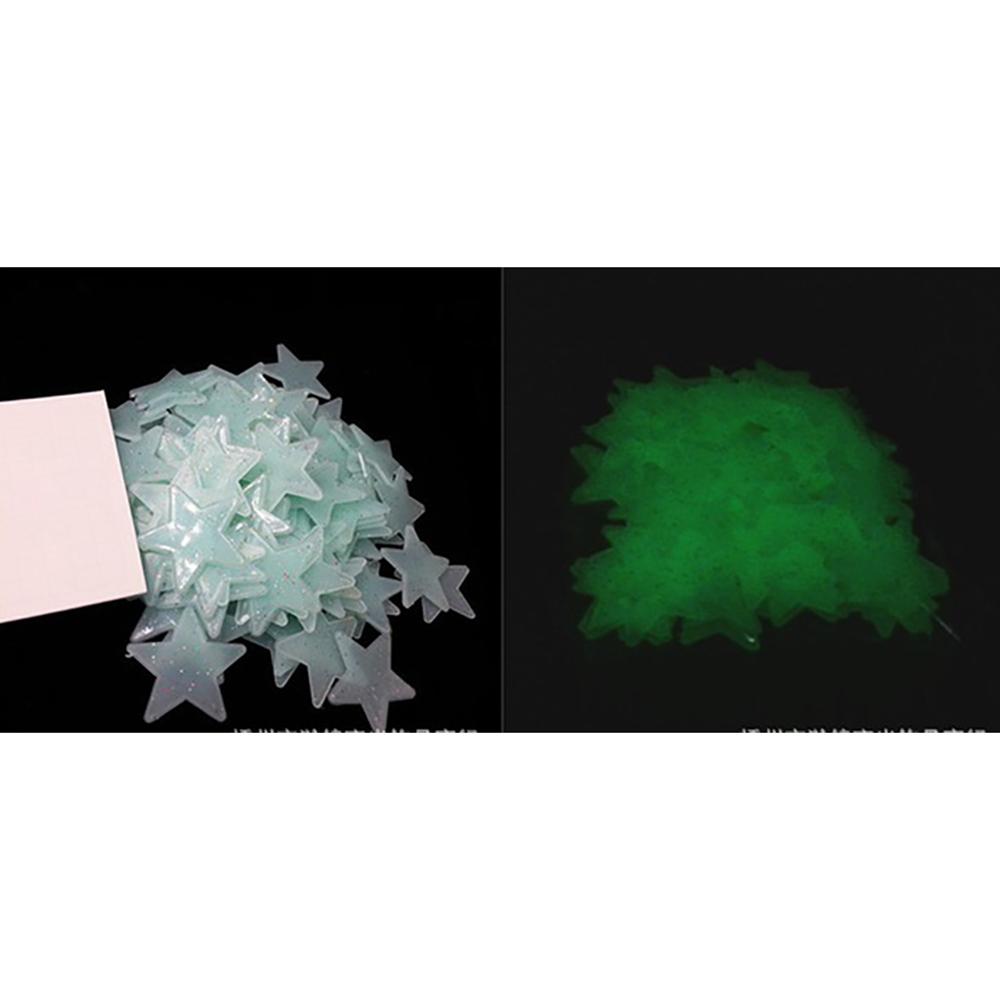 100 buc Autocolante luminoase în formă de mini stea Autocolante de perete care strălucesc în întuneric Autocolante de perete DIY Arts Decor camera copiilor