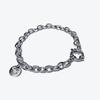 Rush Off Surgical Steel Smile Point Chain Bracelet