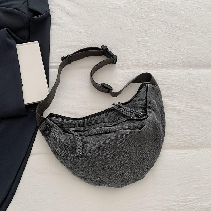 Light Denim Small Bag Women's Shoulder Crossbody Bag Commuter Dumpling Bag
