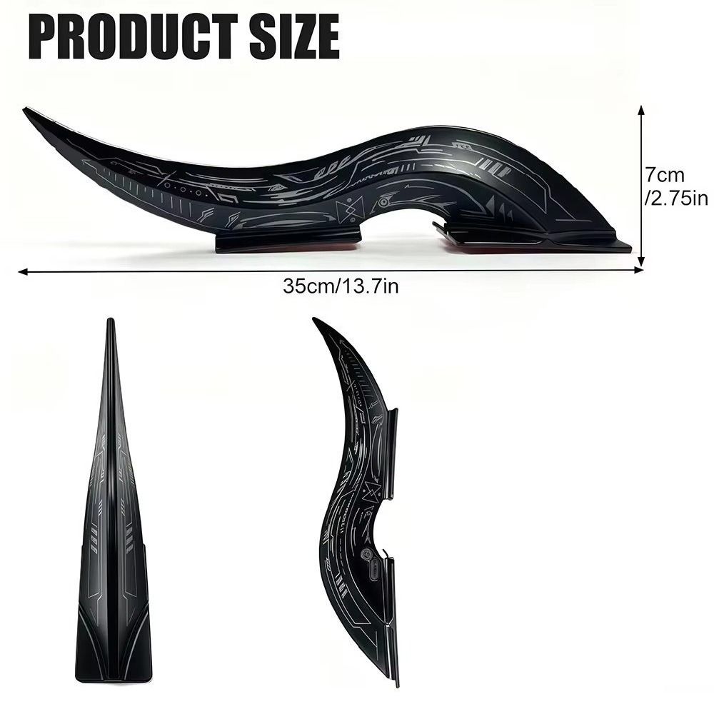 1Pair Touch Dimmable Dragon Horn Car Roof Fins Waterproof Car Arc Light  Car Roof Decoration