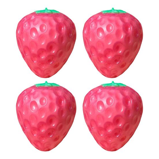 1/2/3/4/5Pcs Simulation Mango Stress Relief Toy Color Changing Strawberry Squeeze Toy Slow Rising Stretchy Decompression Fruit Shape Sensory Fidget