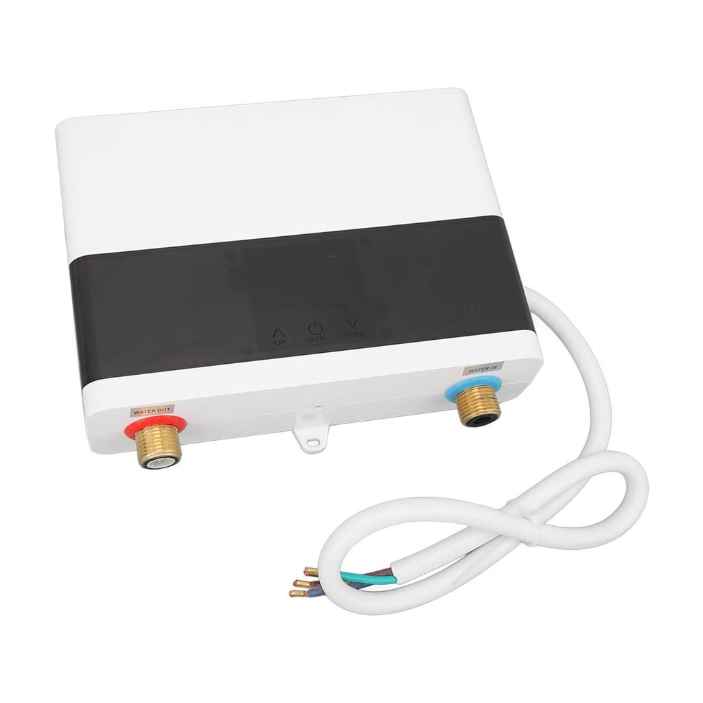 Elektrischer Durchlauferhitzer, 6000 W, für Zuhause, Küche, Badezimmer, Innenbereich, elektrischer Warmwasserbereiter