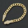 New Creative Magnet Snake Head Zircon Cuban Chains Necklace and Bracelet For Women Personality Fashion Jewelry Gift Accessories