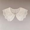 Ethnic Style Polyester Floral Lace Collar With Tie For Women Winter Accessory
