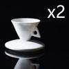70ml White Cone Coffee Cup And Saucer Set Office Coffeeware Ceramic ESPRESSO Glass Cappuccino Mug Bone China Demitasse Teacup