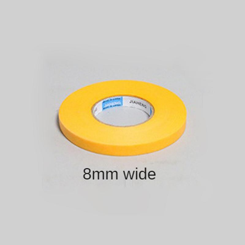 

Yellow Paper Tape High Viscosity Spray Paint Masking Protection Beauty Seam Color Separation And Paper Masking Paper 50 Meters