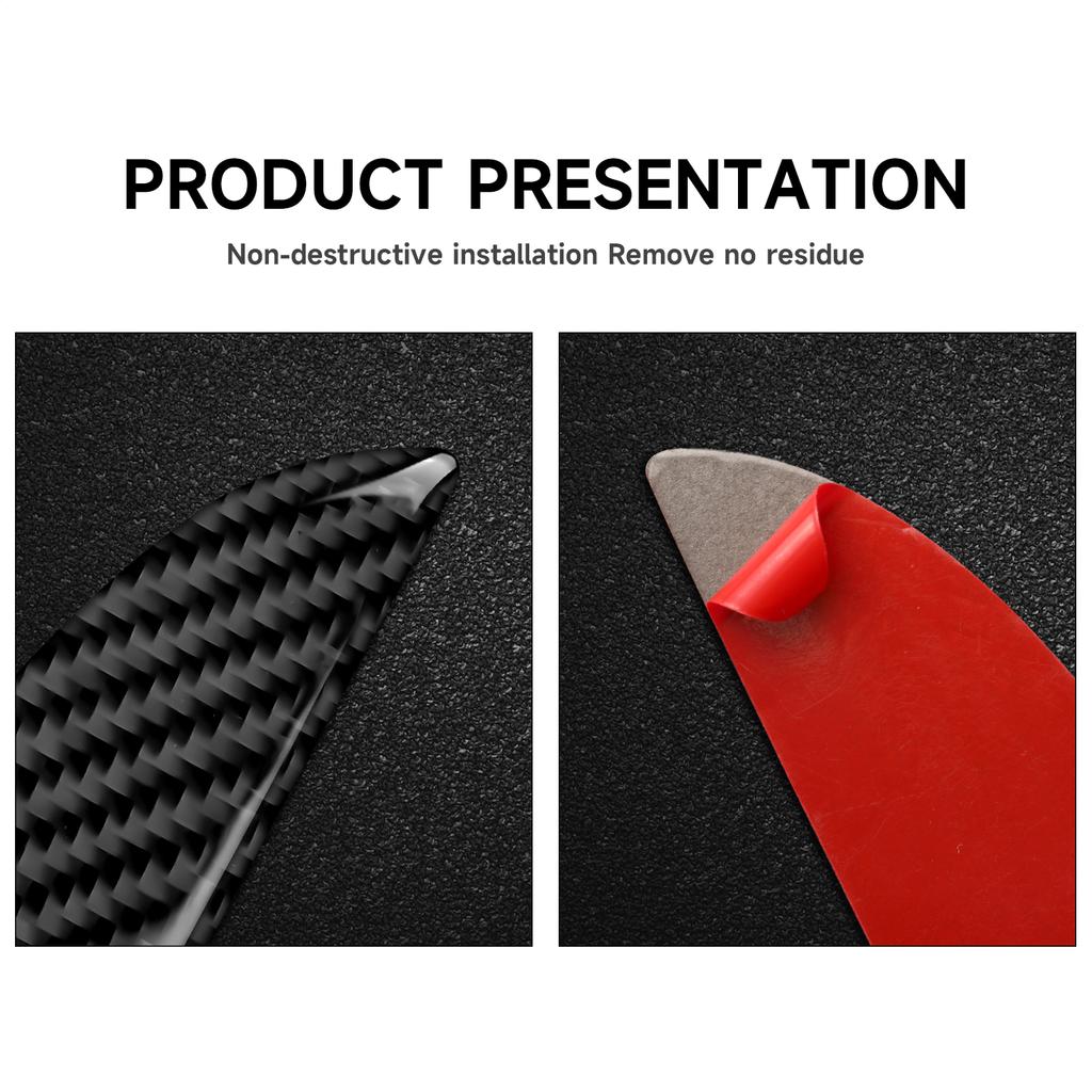 Calcomanías de tiras decorativas para copiloto de coche, accesorios de fibra de carbono para Chrysler 2015, 2016, 2017, 2018, 2022, 2023