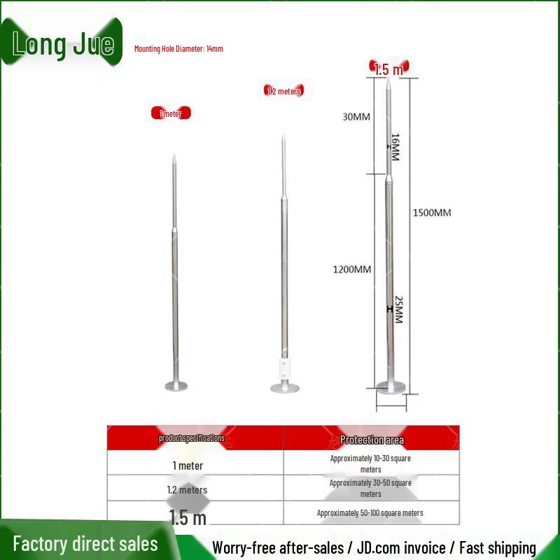 Long Jue Stainless Steel Roof Lightning Rod
