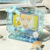 4pcs Water Ripple Kpop Sign Stand Acrylic Transparent Small Storage Display Rack Card Storage Rack Square Base Sign Stand Holder