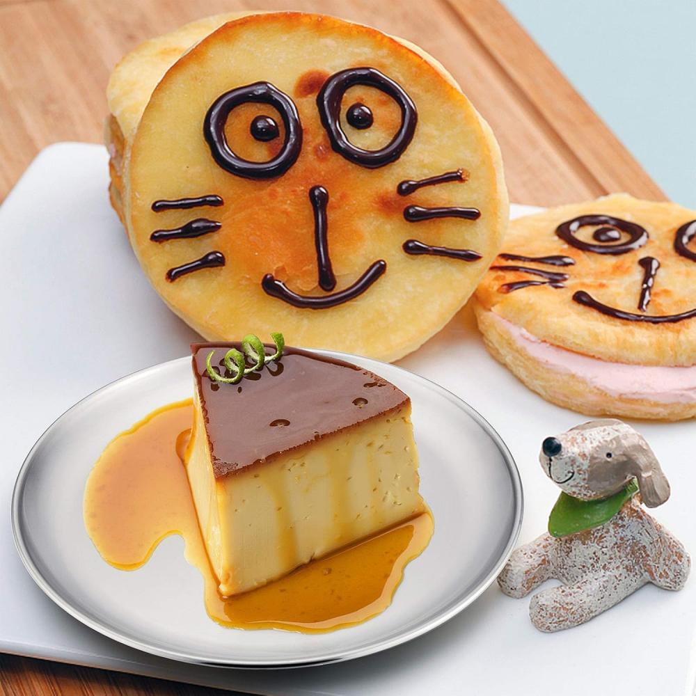 Stainless Steel Mini Plates, Round Plates, Suitable for Children and Adults On a Diet, Reusable, Non-toxic, Shockproof and Dishw