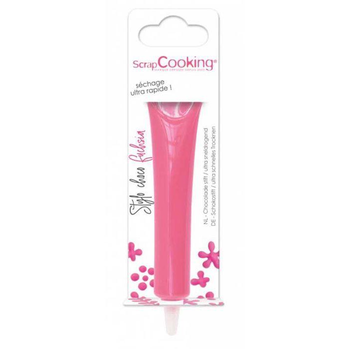Stylo de glaçage - Choco - Fuchsia - 25 g - Décorations gâteaux - Facile à utiliser