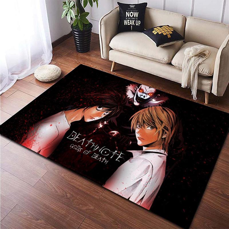 Death Note Gebied Tapijt Grote Tapijt Tapijt Voor Woonkamer Kid Slaapkamer Decoratie Kinderen Spelen Floor Mat Comic Anti-Slip