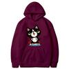 Autumn and winter cat cartoon printed hoodie classic style college style men's and women's pullovers daily fashion warm hoodie