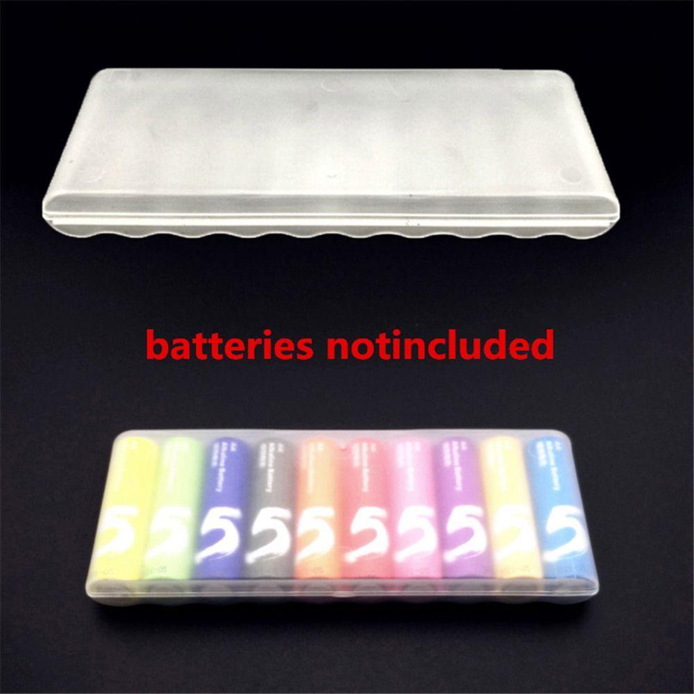 Durable AA Batteries for 10Pcs AA Plastic Storage Boxes Holder Cover Container