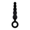 New Five-Inch Chain Black Silicone Back Court Anal Plug Back Court Pull Beads Sex Toys Anal Plug Adult Products