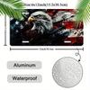 BALD EAGLE AMERICAN FLAG SPLASH ART AL Sign Vintage Durable Metal Plaque Wall Decor Patriotic Grunge Home Office Bar Man Cave
