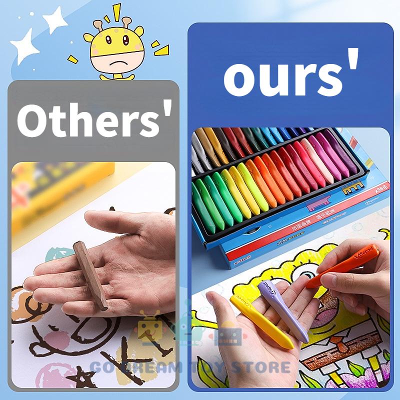 24/12PCS Colorful Crayons Safe Non-Toxic Drawing Toys For Children Graffiti Coloring Pencil Pen Painting Students Stationery