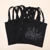DIY Canvas Tote Bag Embroidery Kit With Flower Pattern Instructions Arts Crafts Supplies Carrying Bag Needlepoint Kits Beginners