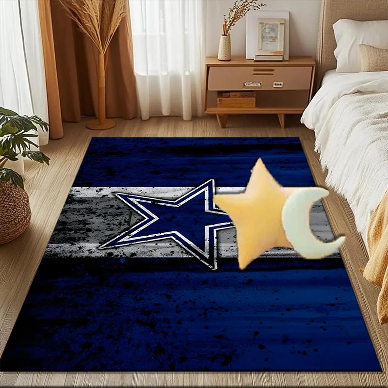 Dallas Cowboys Rug Game Carpet, Floor Mat for Bedroom Living Room Entryway Rug, Home Decor Idea Gift for Christmas birthday