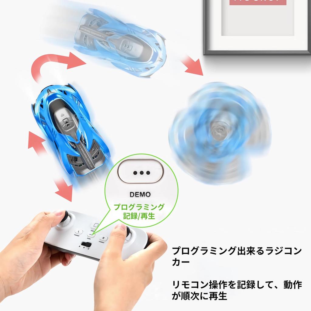 3T6B Wall-Climbing RC Car, Programmable, Wall-Climbing and Ceiling-Climbing, Dual-Mode Switching, Automatic Performance, 3 Channels, Strong Suction,