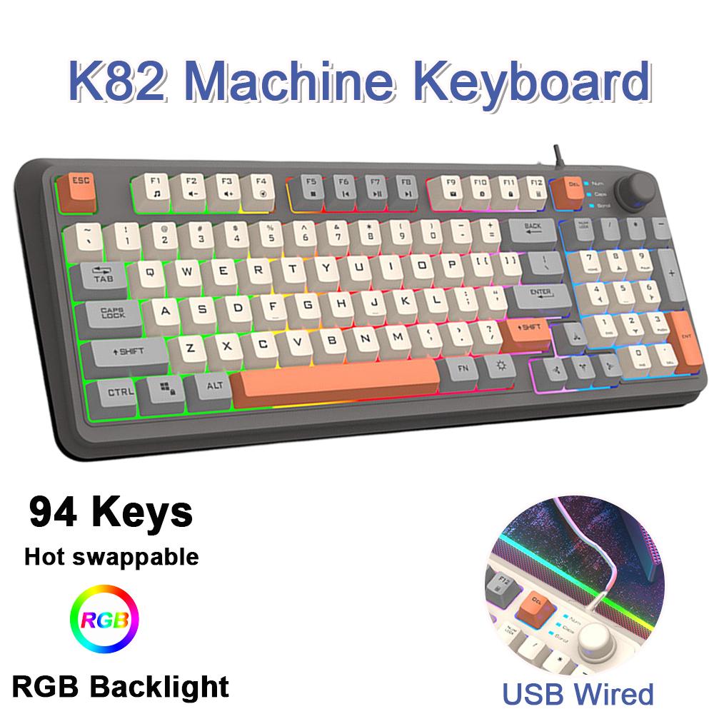 K96 Wireless 2.4G Gaming Mechanical Keyboard 100 Key Hotswap Bluetooth-compatible 5.0 Keyboard Double ISSI Silencing for Laptop