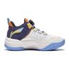 Li Ning Halo Mars Comfortable Sports Casual Shock Absorbing Wear Resistant Low Top Basketball Shoes Kids Basketball Shoes Off-White Blue YKBT046-7